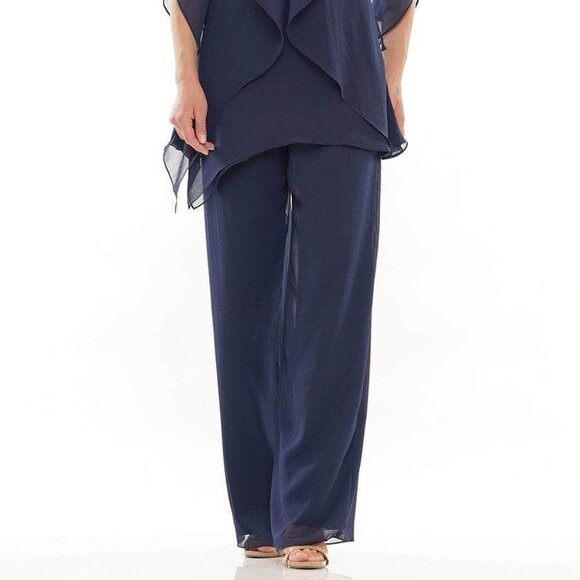 NWT Colors Dress M308 Formal Pantsuits Blue Size 6 - Picture 3 of 4